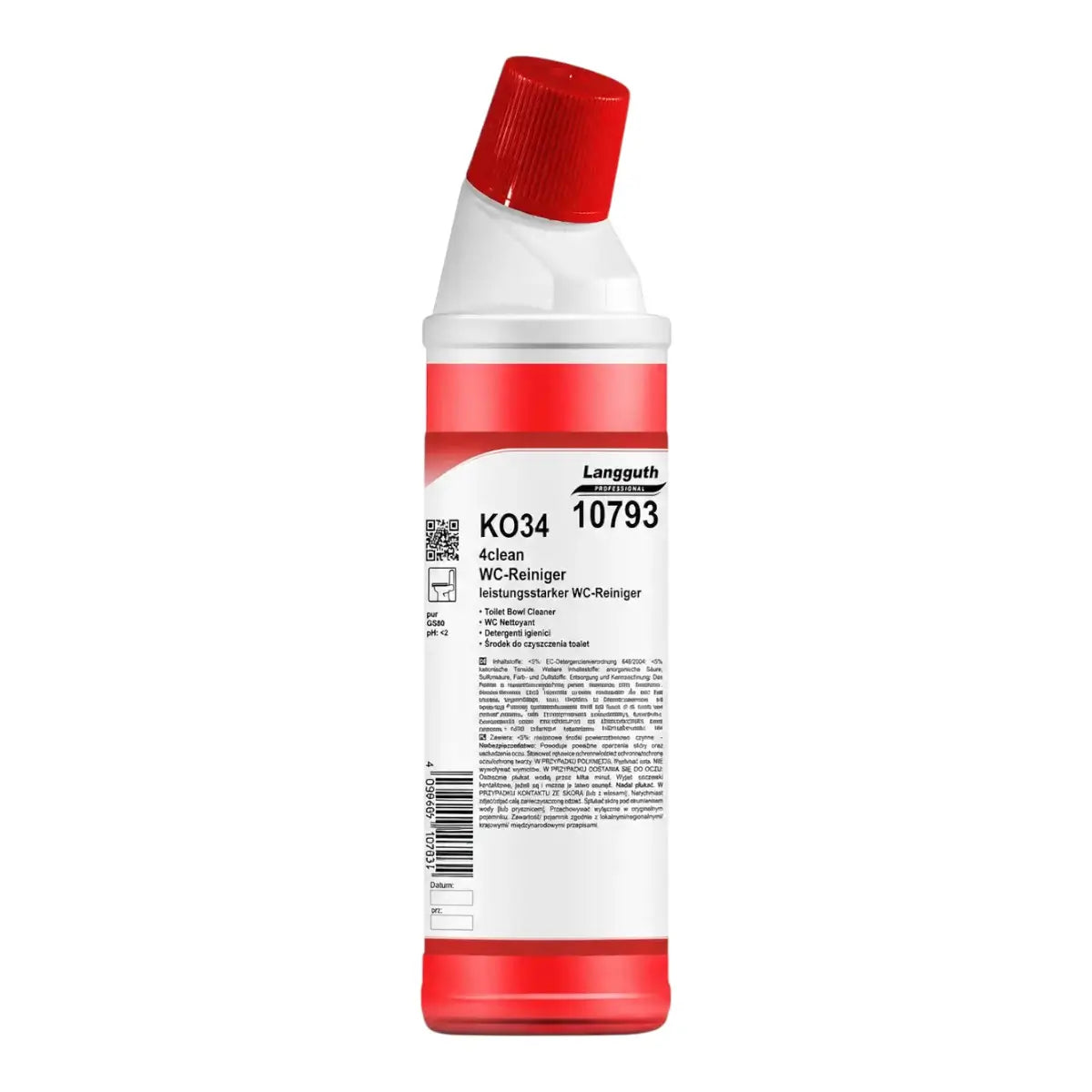 LANGGUTH KO34 4clean® środek do czyszczenia WC 750ml