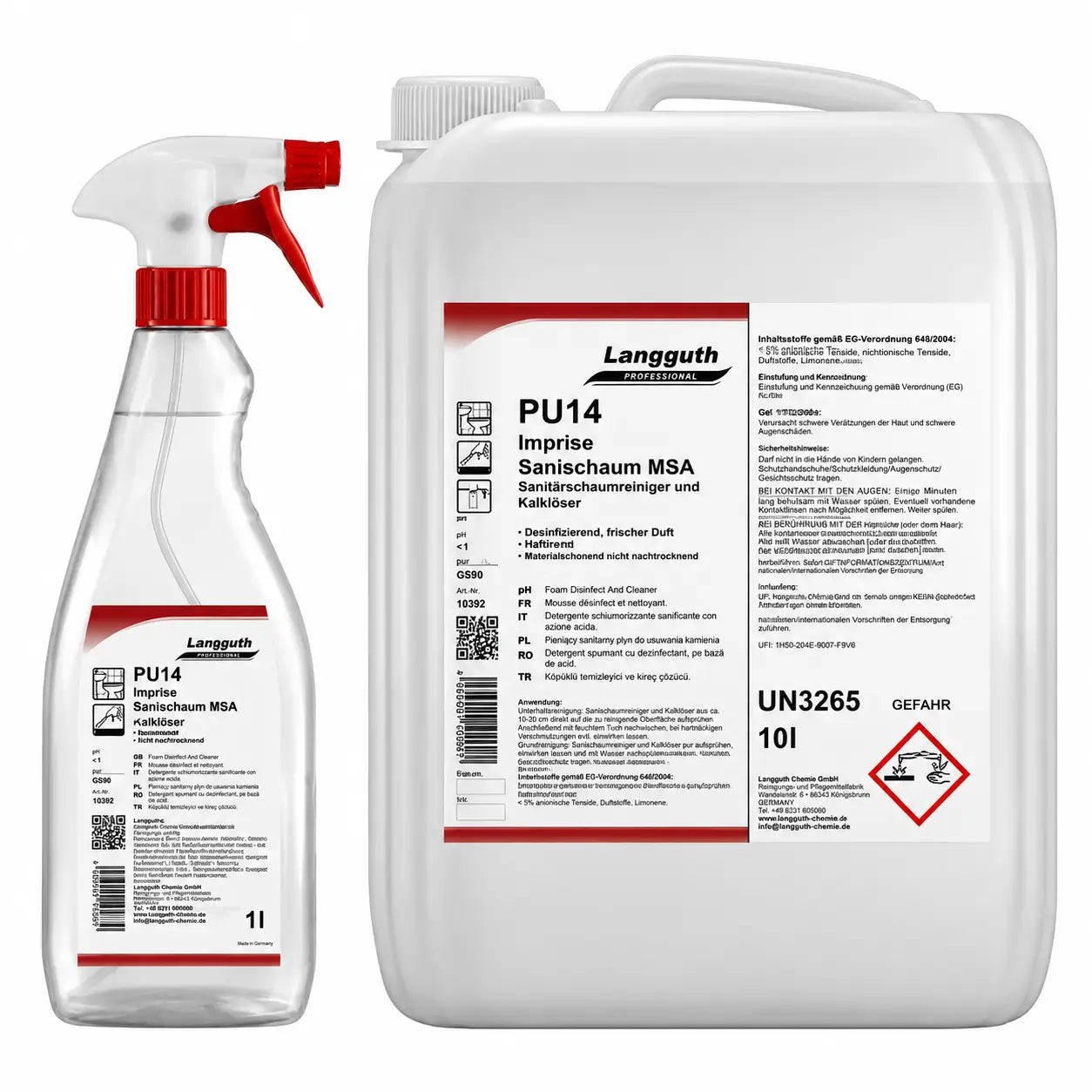 LANGGUTH PU14 Imprise pianka sanitarna MSA 750ml
