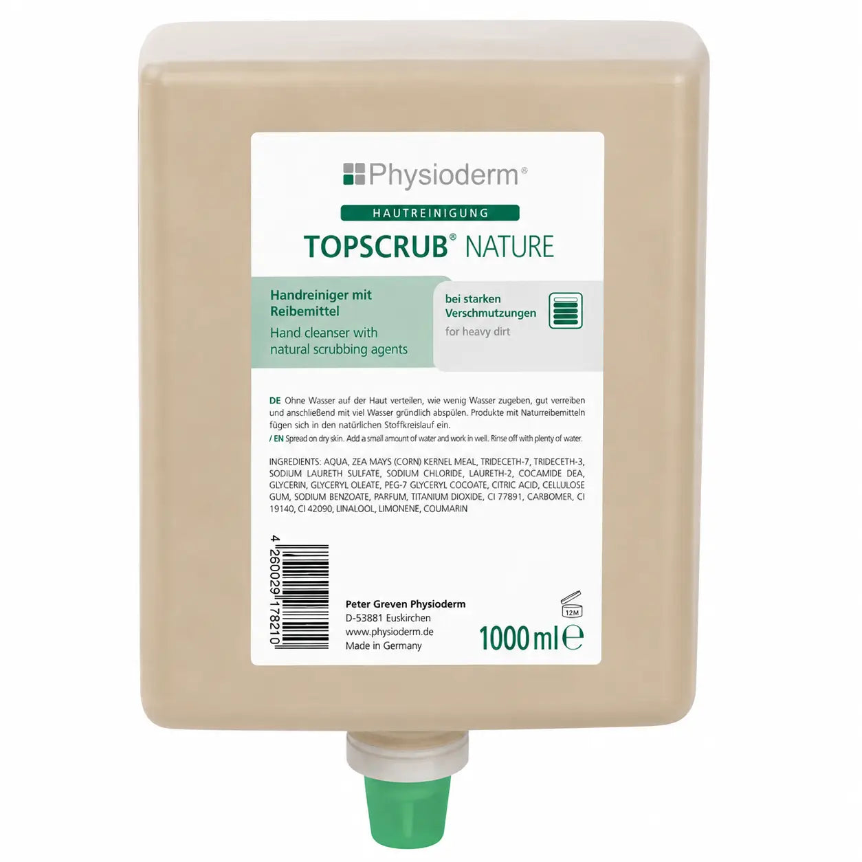 Physioderm Topscrub Nature Handreiniger 1 Liter Neptunflasche