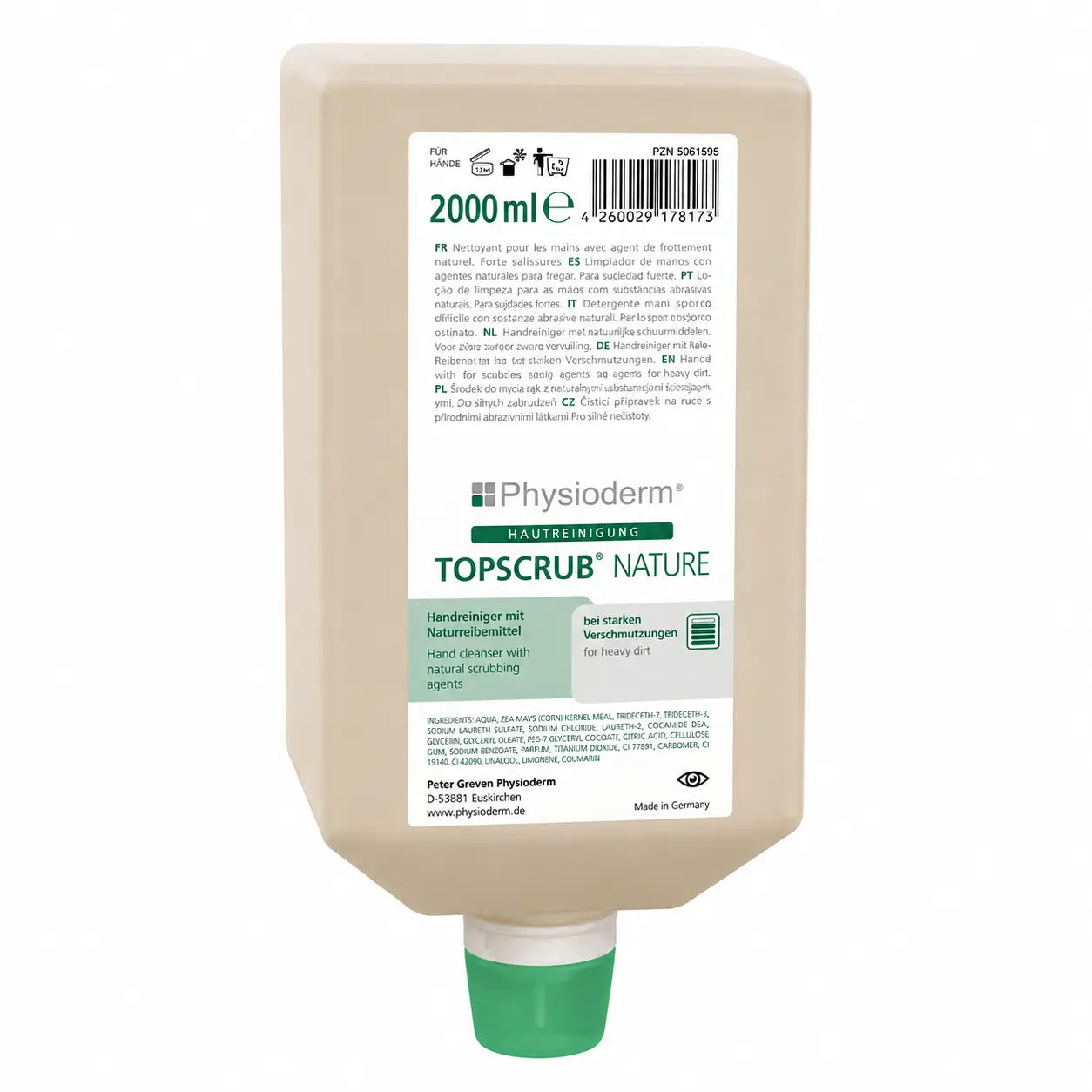 Physioderm Topscrub Nature Handreiniger 2 Liter Varioflasche
