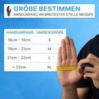 Gelbes maßband misst handumfang zur größenbestimmung für arnomed nitril-handschuhe puderfrei 200 stück