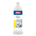 Weiße plastikflasche buzil budenat intense d443 reinigungslösung 1l mit blauem etikett und gelbem akzent