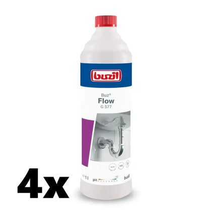 Buzil Buz Flow G577 środek do udrażniania rur 1 l 4 sztuki