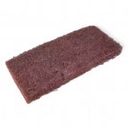 Braunes rechteckiges abrasive pad clendo super handpad 12x25 cm mit strukturierter faseroberfläche