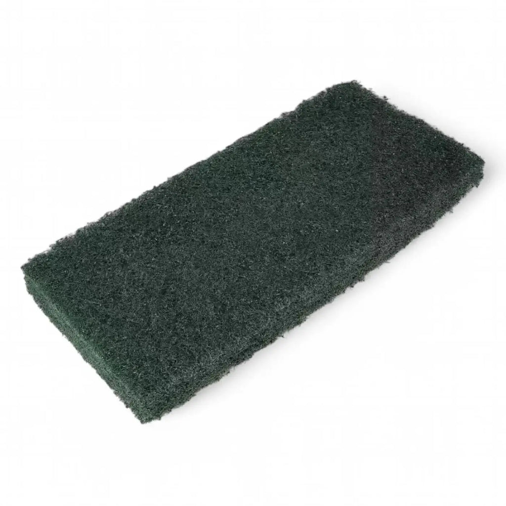 Dunkelgrüner rechteckiger Clendo Super Handpad mit dichter, scheuernder Oberfläche 12x25 cm