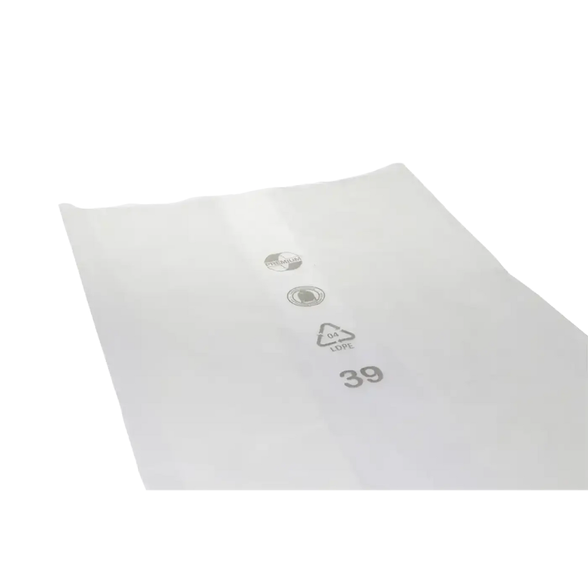DEISS Premium Müllsäcke Transparent LDPE 200 Liter 200 Stück 99026 – Produktabbildung; Lieferumfang: 24 Kartons