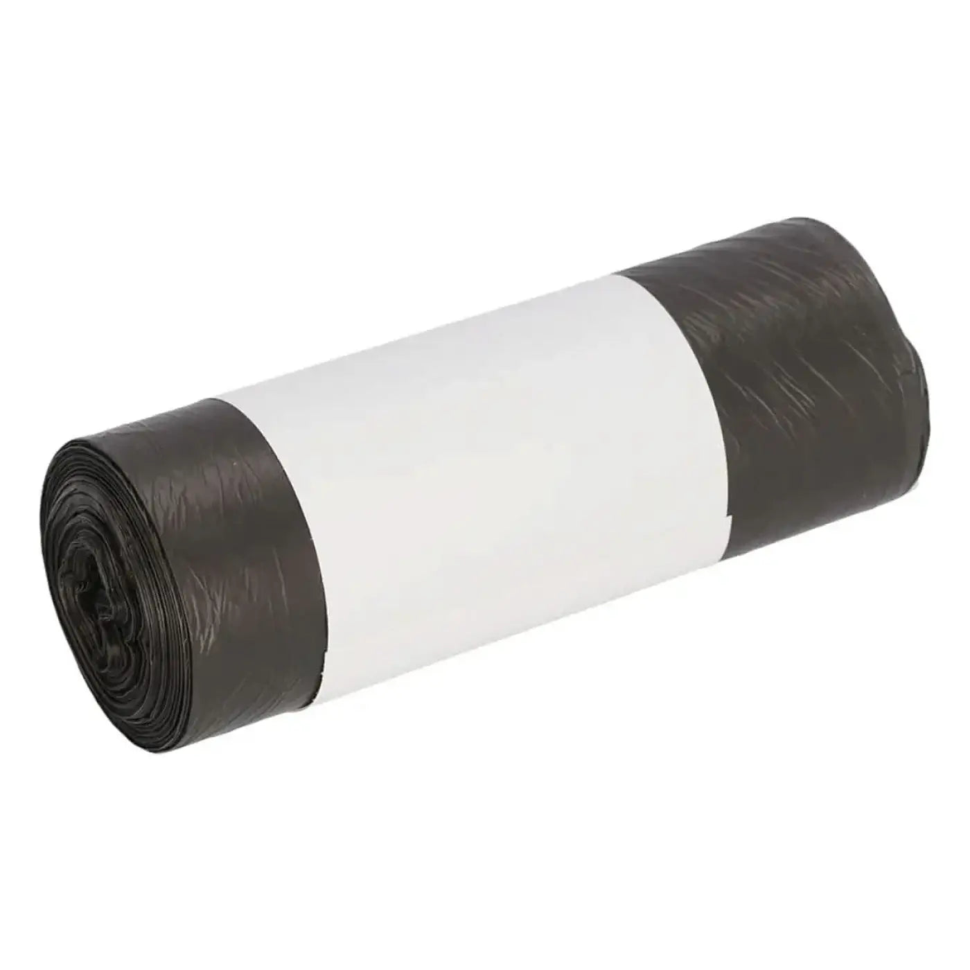 Eine rolle grauer deiss standard müllbeutel aus hdpe mit 6 litern fassungsvermögen und weißem etikett