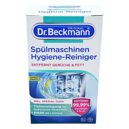 DR. BECKMANN Środek do higieny zmywarek 75 g + ściereczka nawilżana
