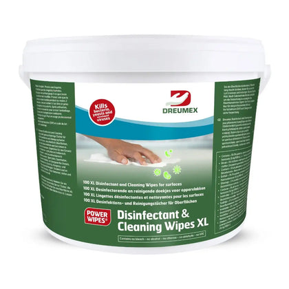 DREUMEX Chusteczki do dezynfekcji i czyszczenia XL Chusteczki do czyszczenia i dezynfekcji 100 sztuk