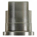 Düsenmundstück hochdruckspritzdüse 045 40° silberfarbener metallzylinder mit gefrästen rillen und flanschfuß