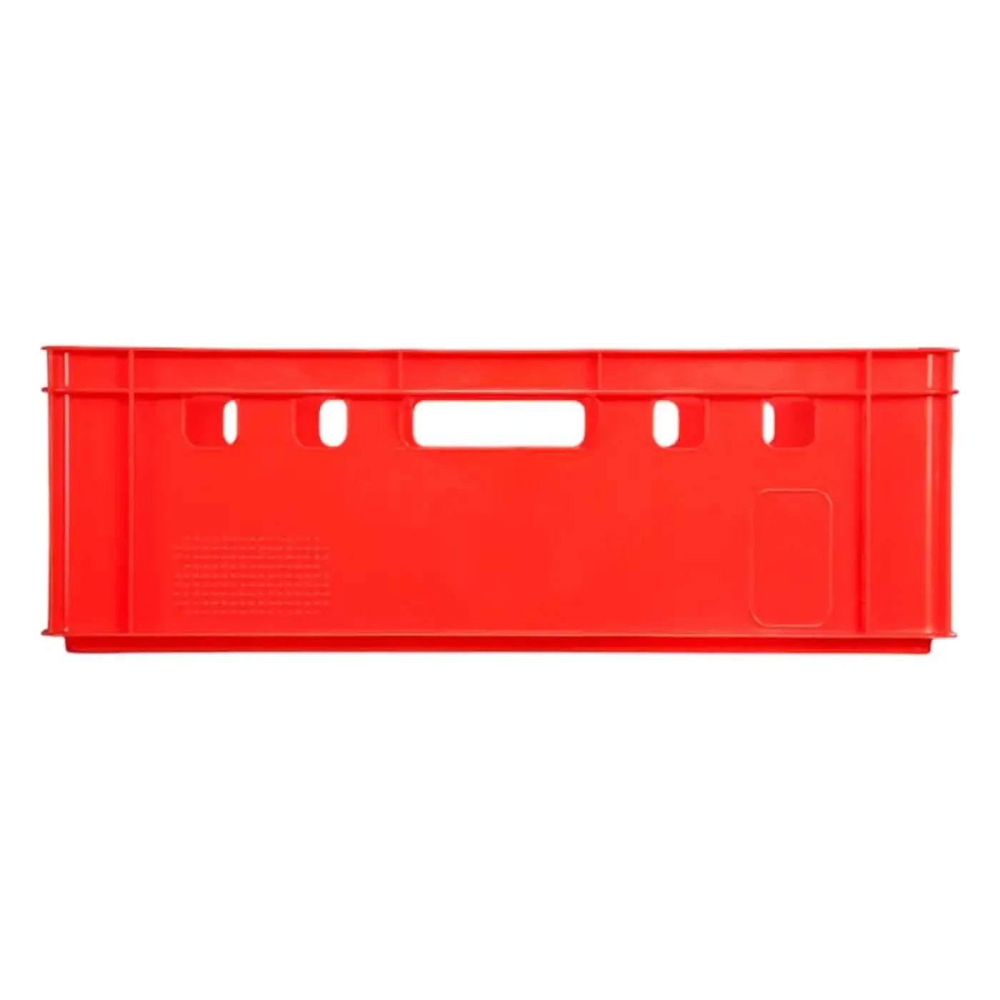 Rote eurobox stapelbox 60x40x20 cm aus hdpe mit geformten griffen und verstärkten seiten aus kunststoff