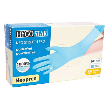 Hygostar Rękawice neoprenowe Neo Stretch Pro bezpudrowe turkusowe