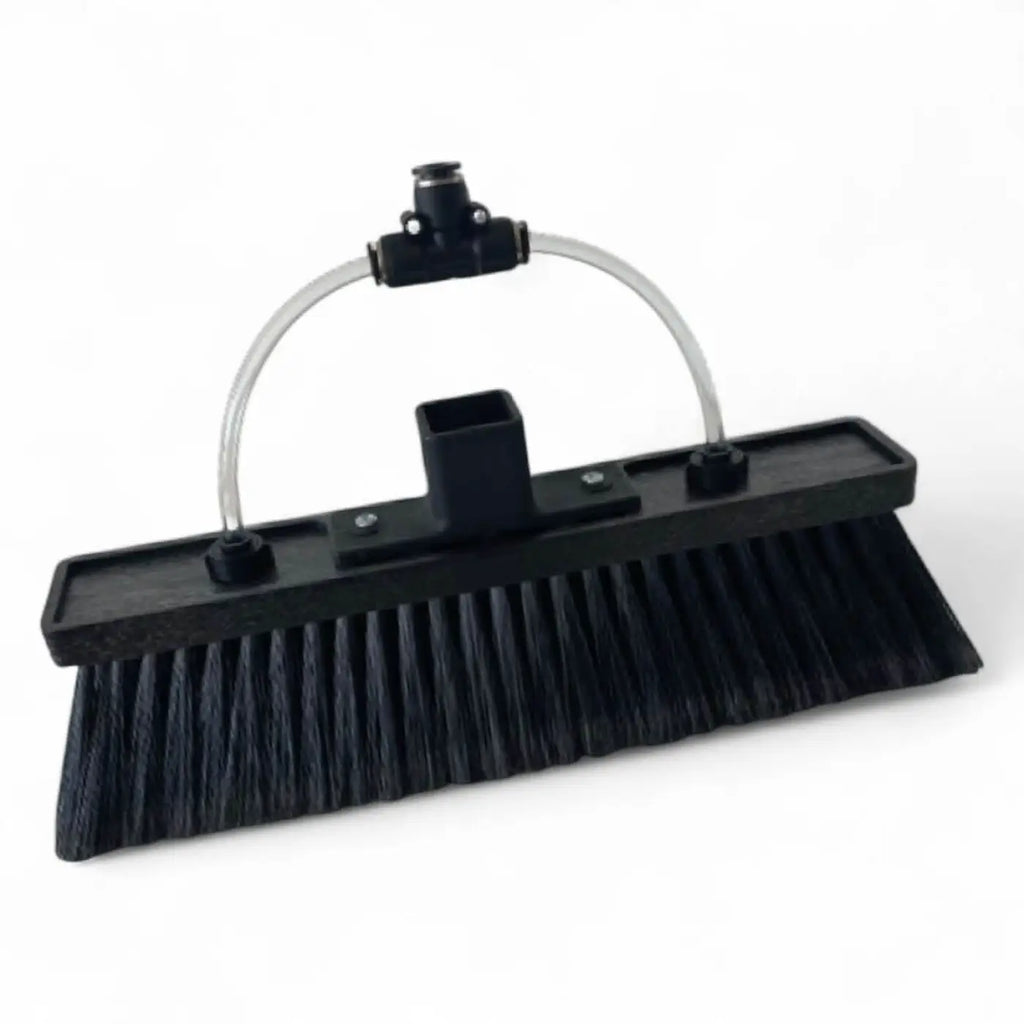 Gardiner bürste super lite weich 26 cm schwarze borstenbürste mit robustem plastikgriff und klarem schlauchanschluss
