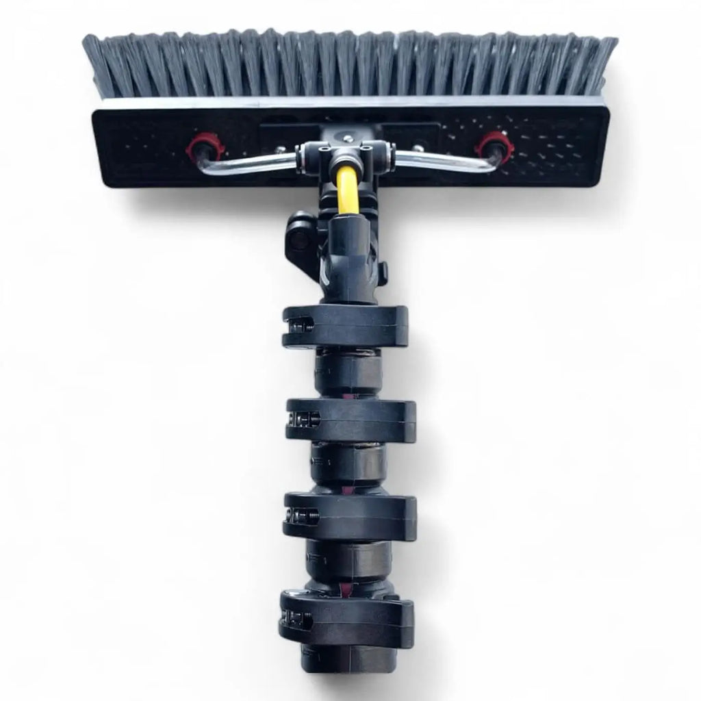 Gardiner slx 39 carbon teleskopstange mit schwarzem kunststoff-wischer und gelbem schlauchanschluss