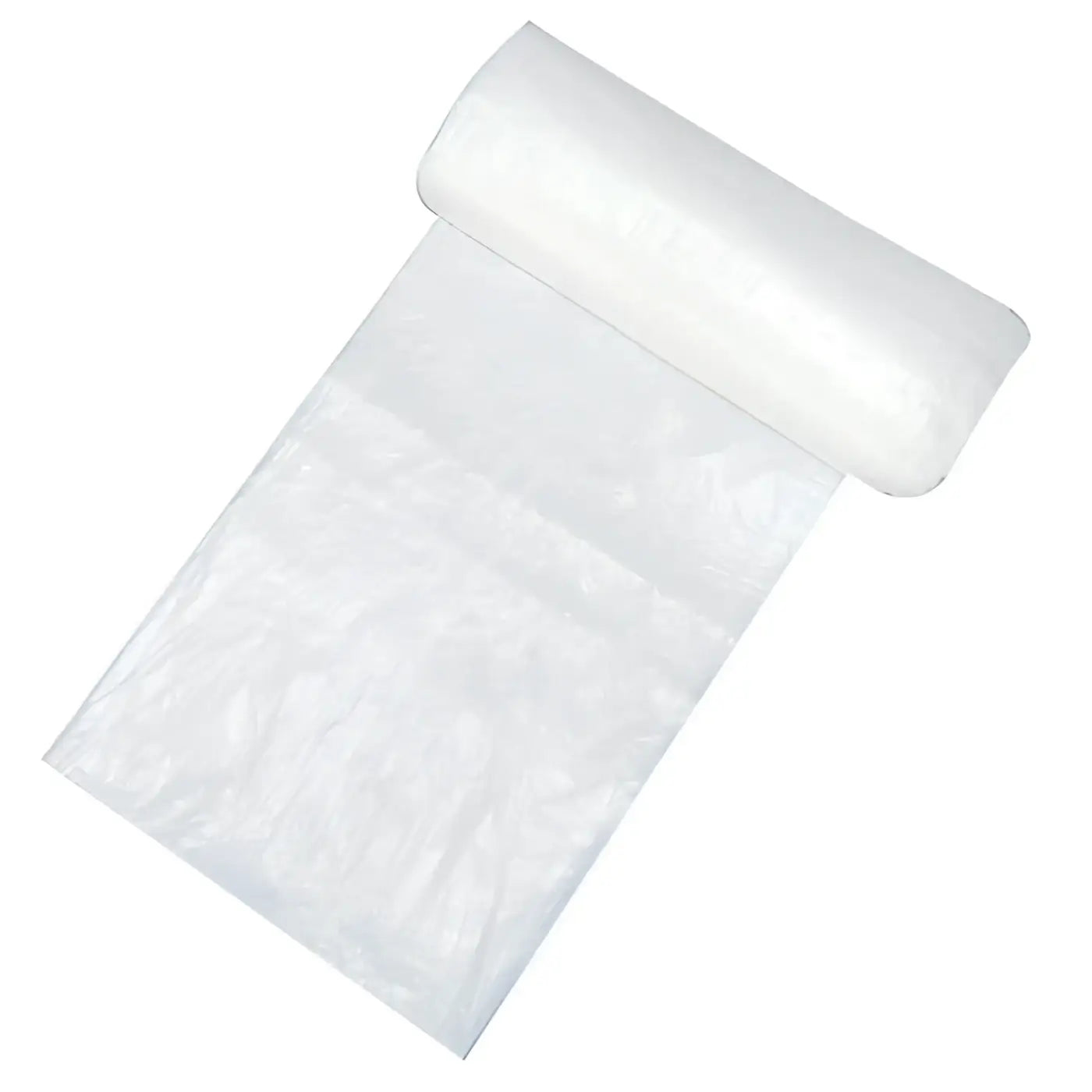 Hygoclean müllbeutel hdpe rolle aus transparentem, leicht zerknittertem plastik für hygienische abfallentsorgung