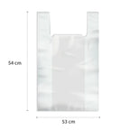 HygoClean clear plastic hdpe müllbeutel mit tragegriff und 54 cm höhe für einfache entsorgung