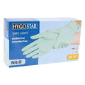 Hygostar safe light nitril handschuhe in mintgrün 100 stück powderfrei und lichtgrün