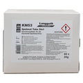 Weiße kartonverpackung von langguth professional km53 spülmatt tabs 5in1 geschirrspültabs 60 stück