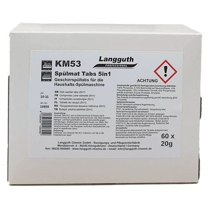 Langguth KM53 Tabletki do zmywarki 5w1 60 szt.