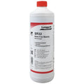 Weiße plastikflasche mit rotem deckel und etikett langguth professional sr32 rohrreiniger 1l flüssig