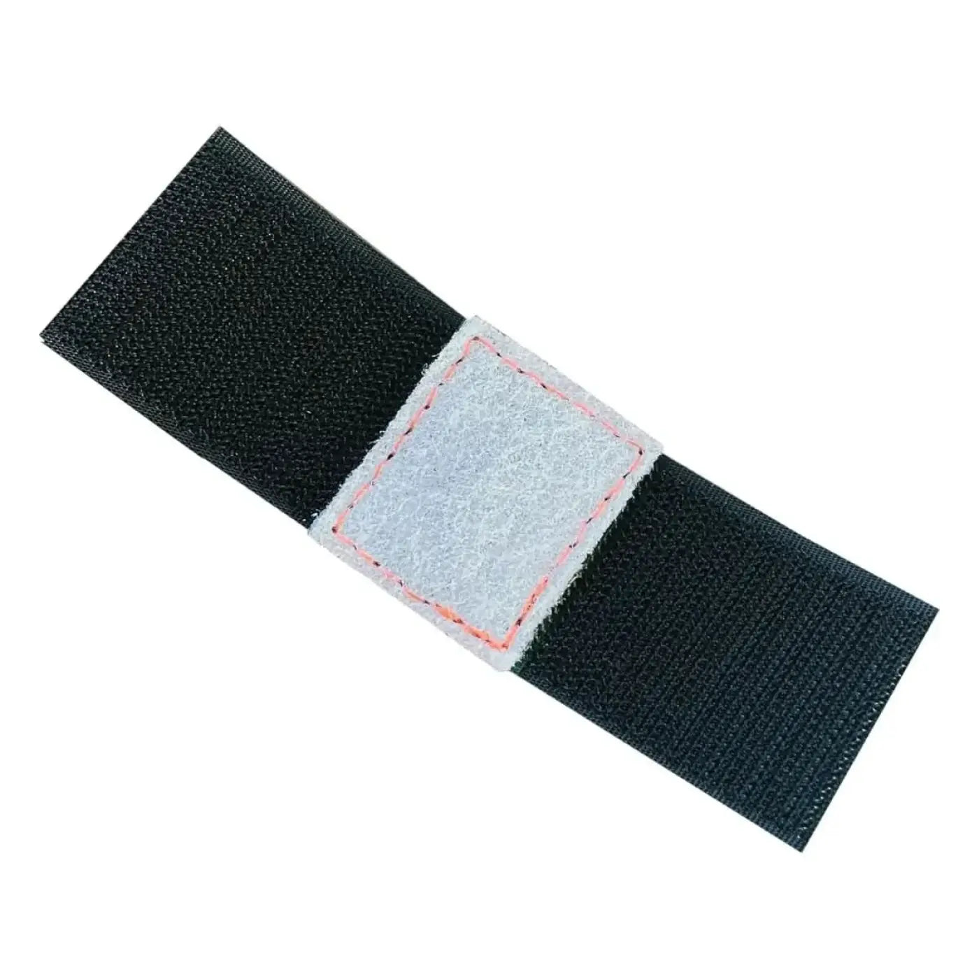 Maykker easyscrub pad 4 stück schwarzer klettverschluss mit hellgrauem, gestepptem patch in der mitte