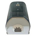 Handtuchrollenspender innenabzug transparent abs 31x21x22cm mit grauem und weißem haifischmaul-design vorne