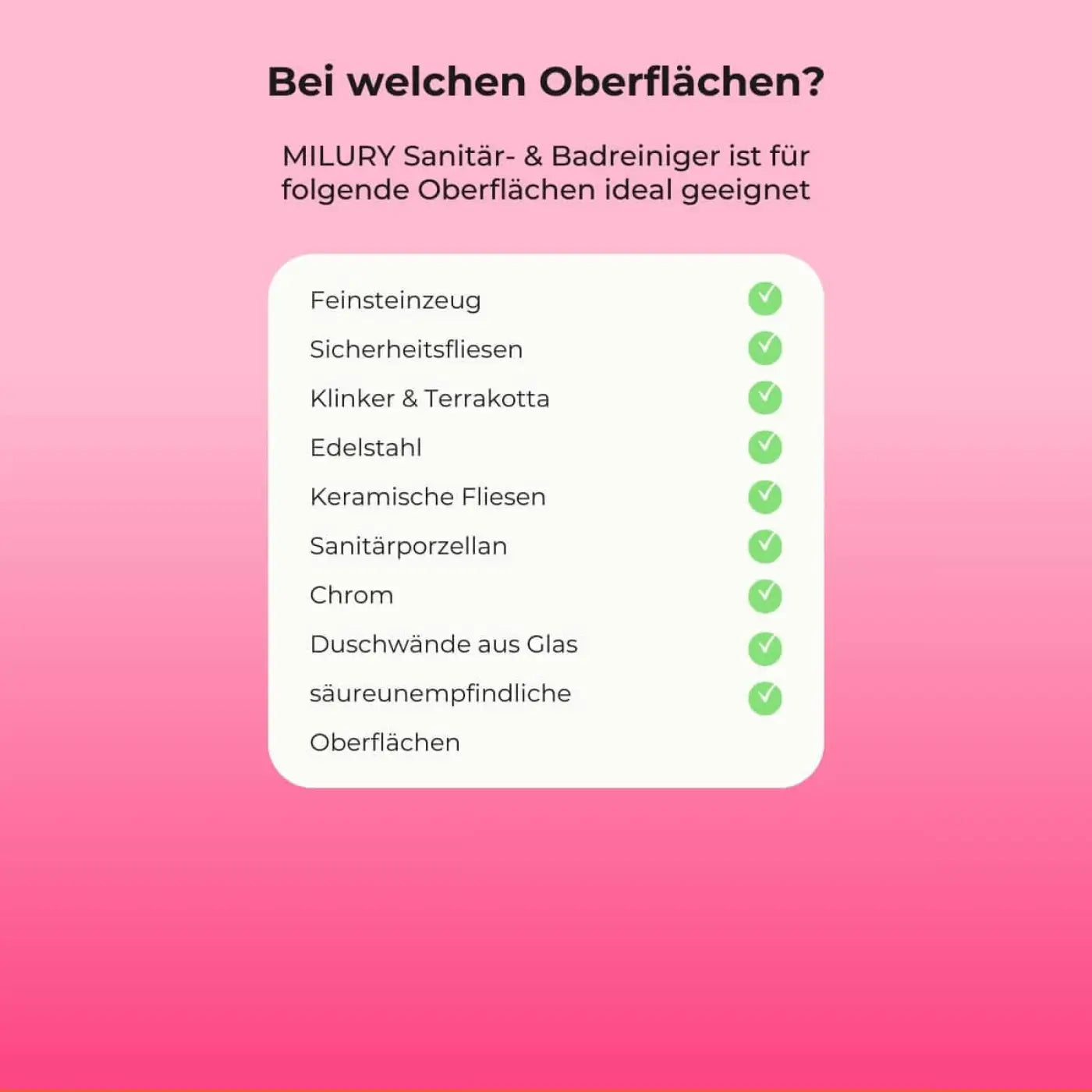 Milury badreiniger und sanitärreiniger konzentrat 1 liter, effektiver reiniger für badkeramik, fliesen und chromoberflächen