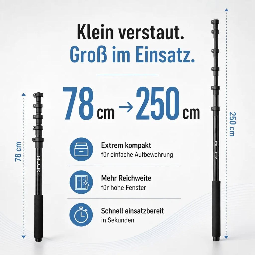 MILURY NANO Teleskopstange Produktinformation