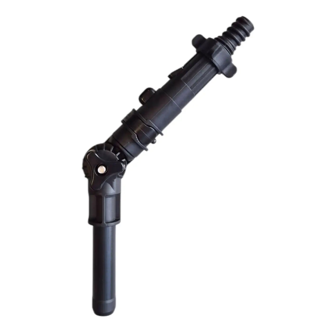 Schwarzer milury winkel-adapter plus plastik-kamerastativ-verlängerungsarm mit gewindenden und verriegelungsmechanismus