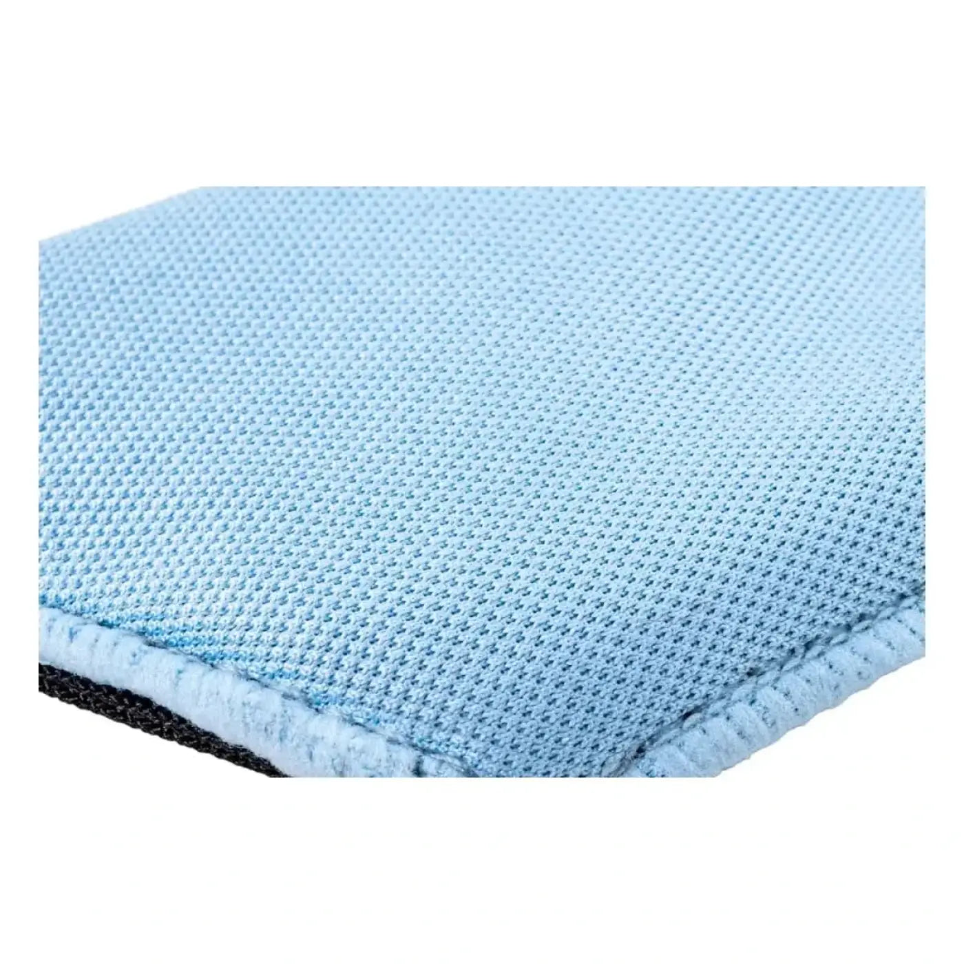 Moerman gekko microglass reinigungspad light blue mesh microfiber pad mit schwarzem verstärktem rand