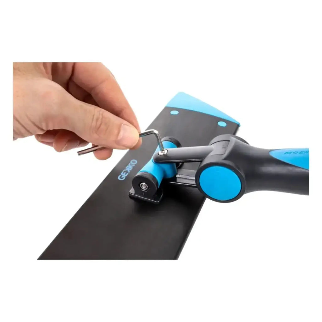 Moerman gekko padhalter fenstereinwascher blaue und schwarze trowel mit ergonomischem griff