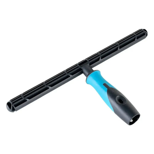Moerman premium t-bar fenstereinwascher träger aus blauem und schwarzem plastik mit strukturiertem griff