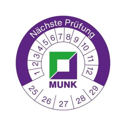 MUNK Plakietka kontrolna