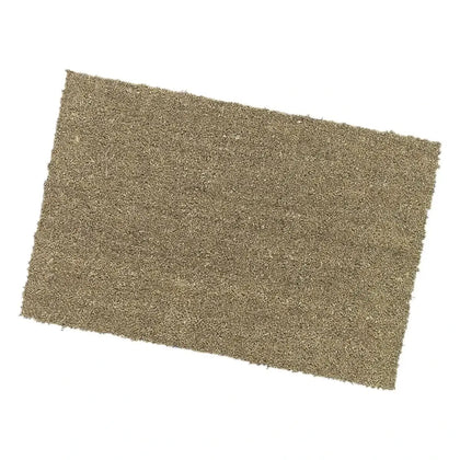 Beige rechteckige nölle fußmatte kokos-veloursmatte mit grober faserstruktur aus kokosfasern