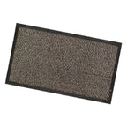 Nölle fußmatte schmutzfangmatte mit schwarzem rahmen und strukturierter braun-beiger oberfläche