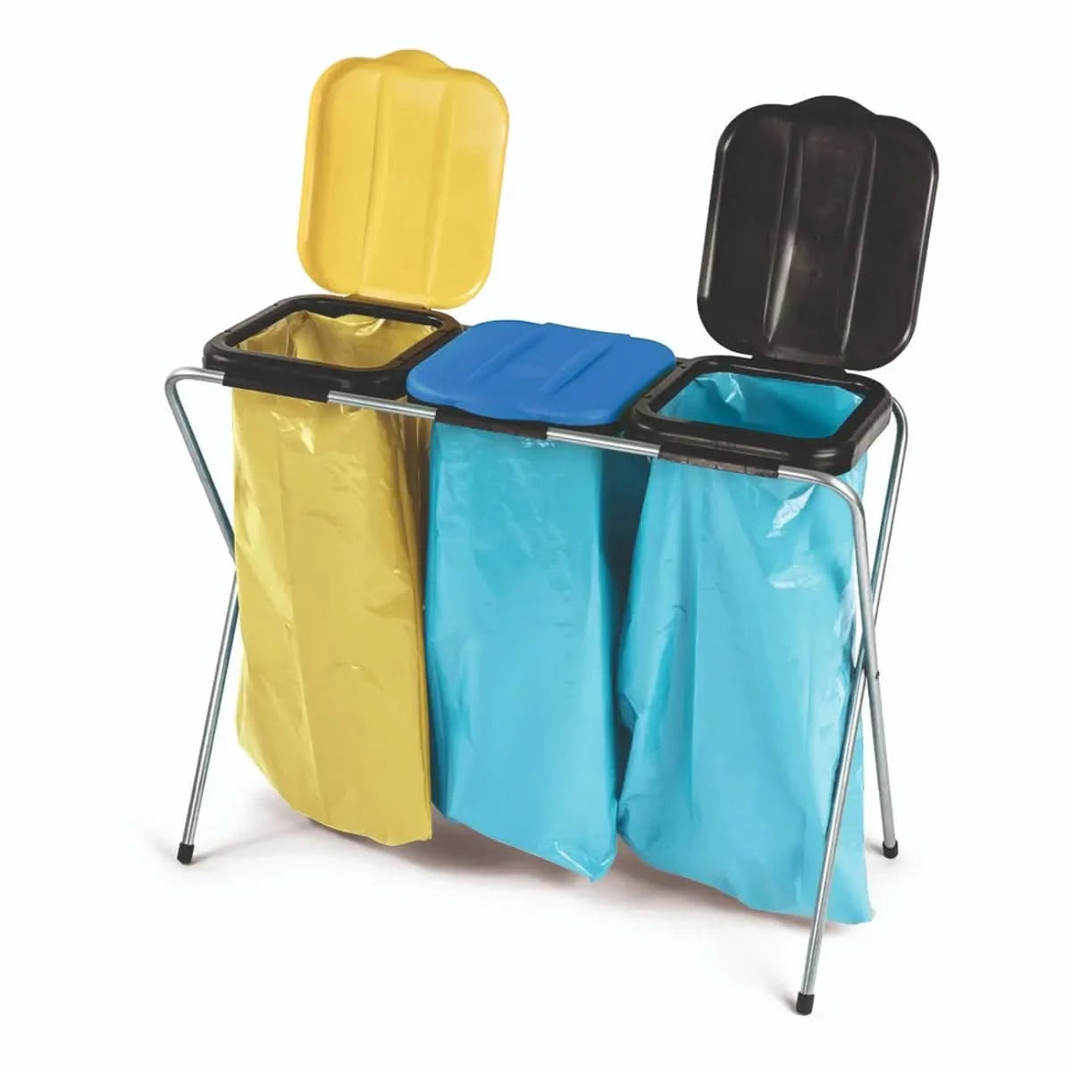 Nölle Abfallsammler 3-Fach mit Deckel.