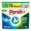 Persil vollwaschmittel 4 in1 discs universal 76wl mit 76 waschladungen in grün-blauer verpackung