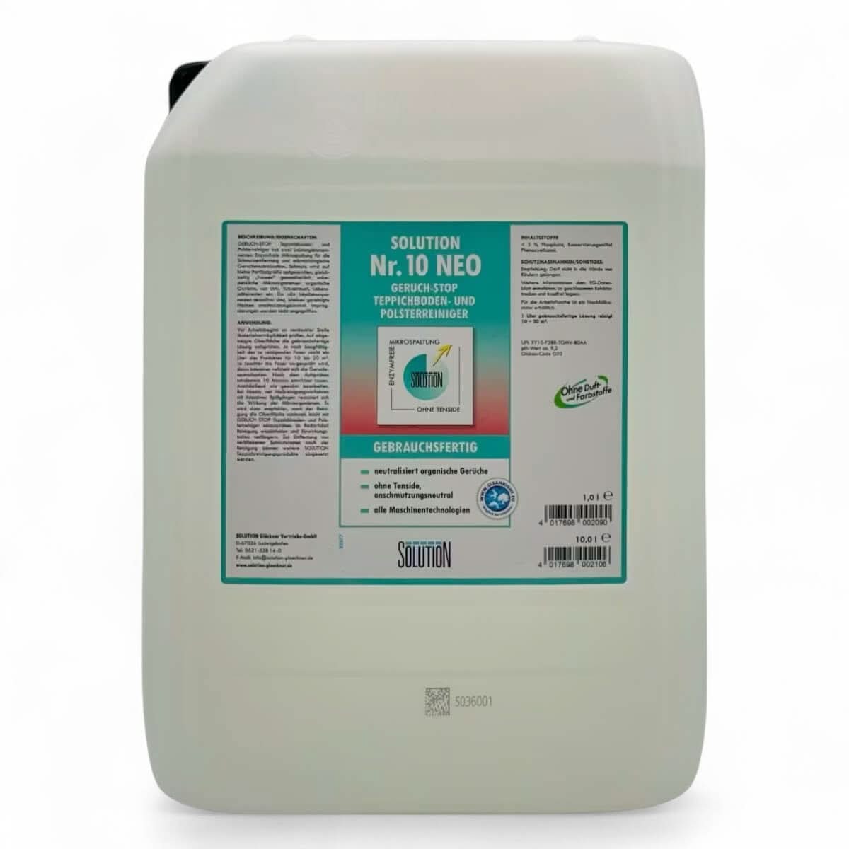 SOLUTION Nr. 10 Neo Geruch-Stop Teppichboden- & Polsterreiniger.