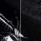 Sonax autohartwax wachs für metallic- und bunt-lacke 500ml auf schwarzer autohabe mit wasserperlen