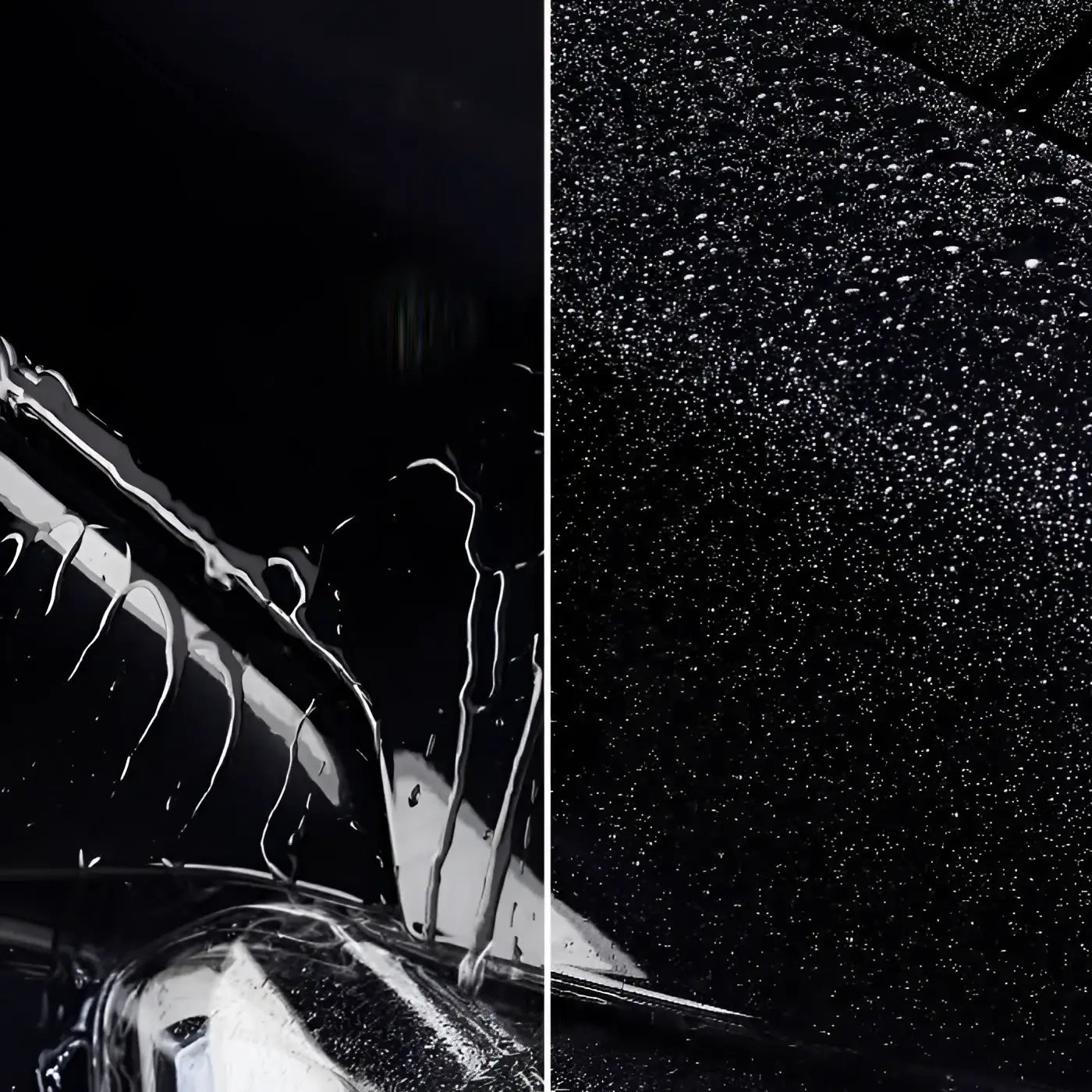 Sonax autohartwax wachs für metallic- und bunt-lacke 500ml auf schwarzer autohabe mit wasserperlen