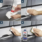 Sonnax xtreme polish und wax 3 in 1 autopflegeprodukt in einer flasche mit blauem verschluss und silbernem etikett