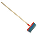 Sorex eis und schneescharre mit 30cm metallfederblatt rote rahmenblaue gummilippe und hellem holzgriff