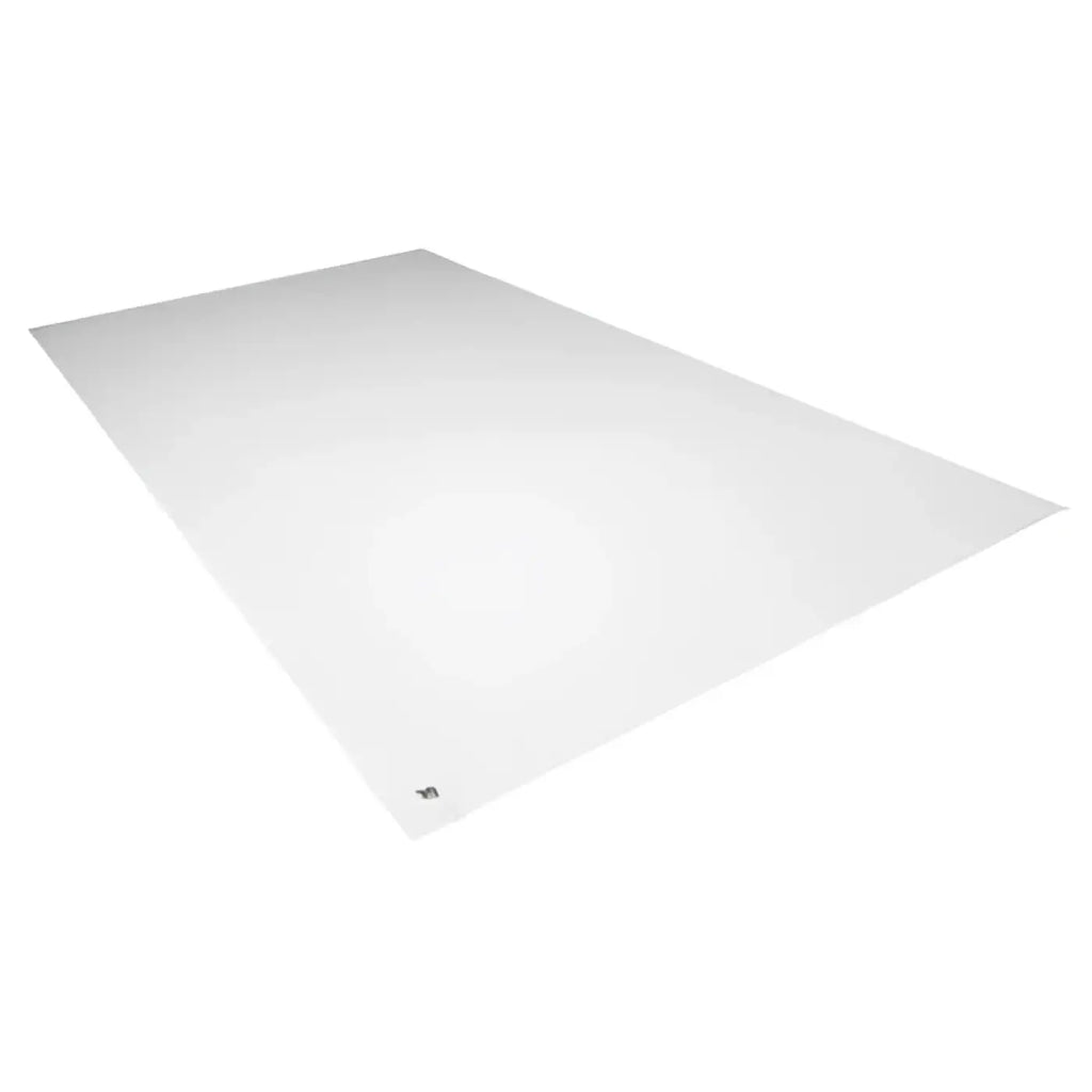 Weiße rechteckige staubstopp-matte 1150 mm x 650 mm mit 30 abziehbaren folien für sauberkeitsschutz