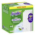Swiffer anti-staub tücher boden trocken maxi pack mit 36 grünen und weißen trockenen reinigungspads