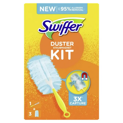 SWIFFER Duster Rączka + 3 ściereczki do zbierania kurzu