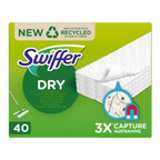 Swiffer sweeper bodentücher 40 stück weiß aus recycelten synthetischen fasern trockene ersatzpads