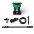 Grün-schwarzer unger hydropower ultra pressure washer mit gelber düsenkappe und milury nex carbon stange 5 meter