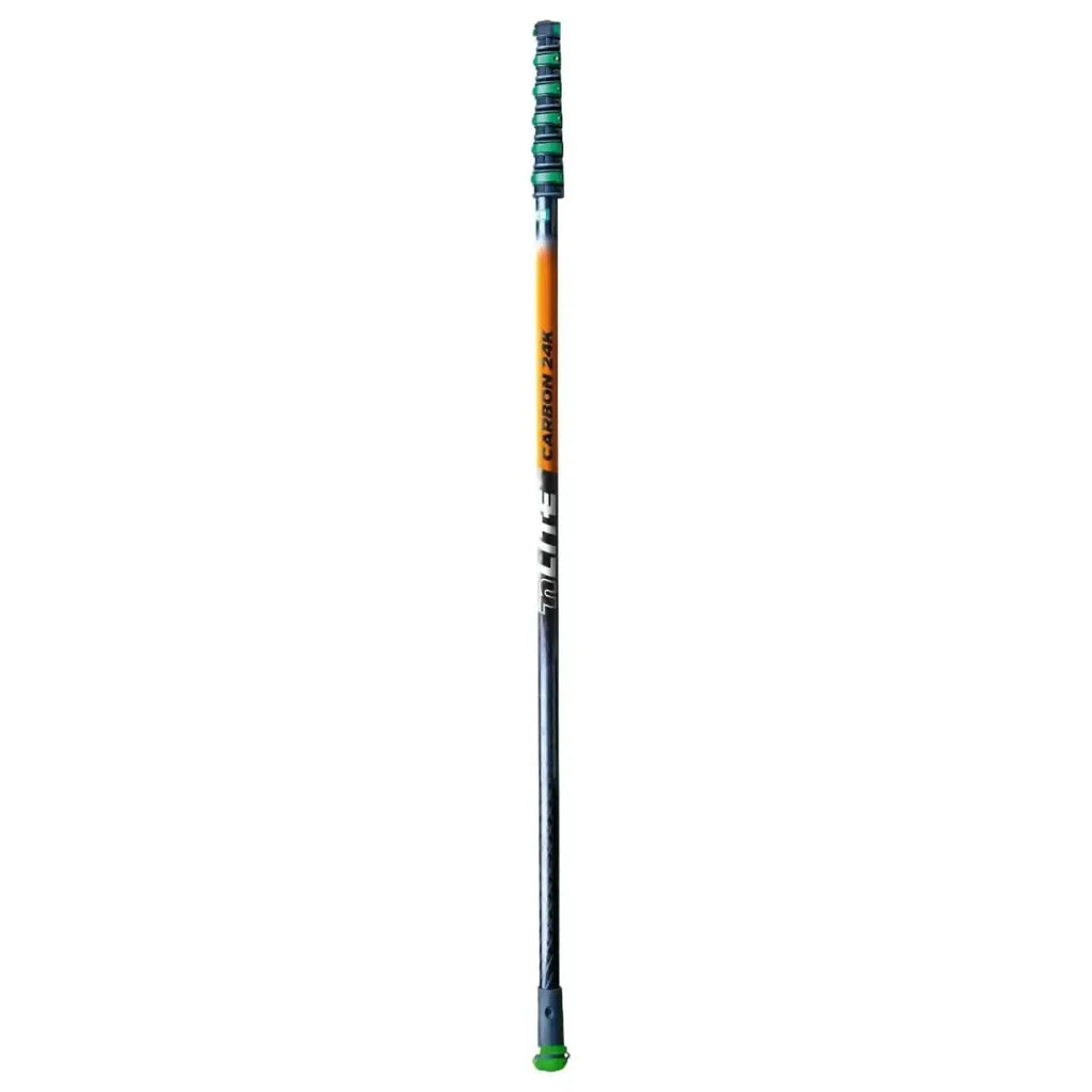 Unger nLite carbon cf 24k teleskopstange schwarz orange carbonfaser mit grünem griff und spitze