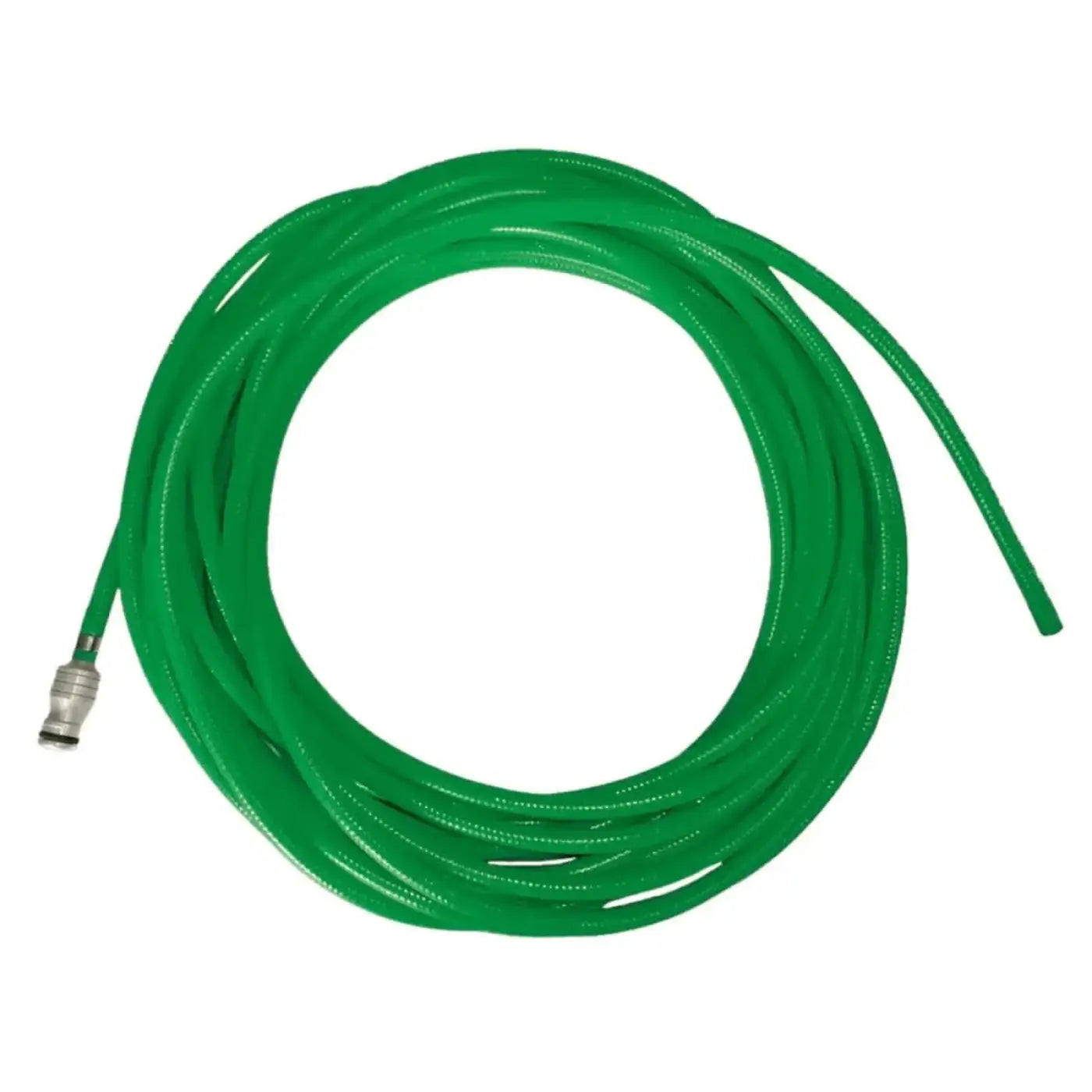 Coiled grüner flexibler ungger nLite DLS DuroFlex schlauch 25m mit metallverbinder am ende