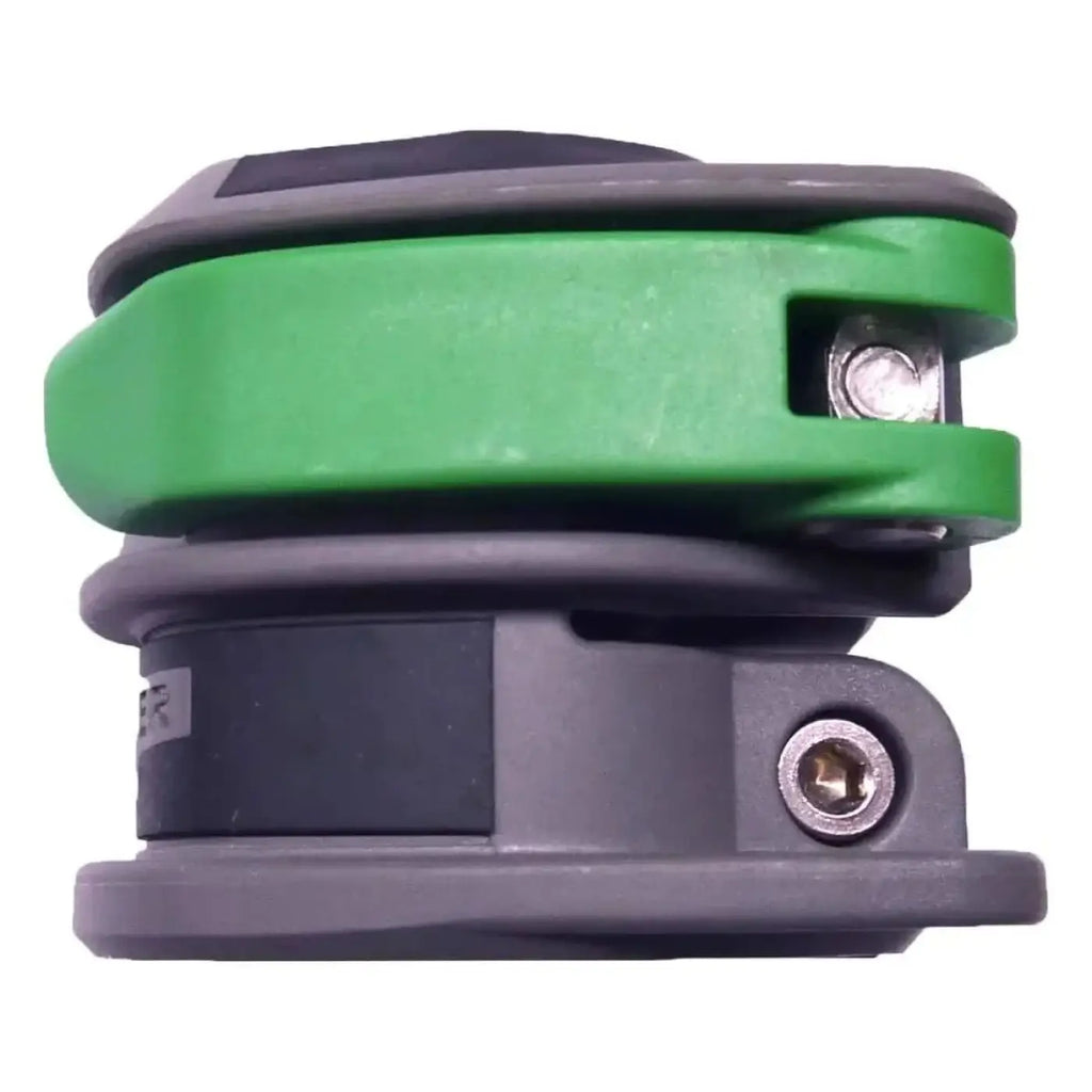 Unger nlite smart lock klammer grün und grau aus plastik mit schwarzer gummierter oberseite